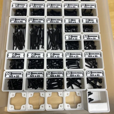 (UPDATED 30-JAN-2024) Gói label in được mở rộng cho Gridfinity Bins by Pred