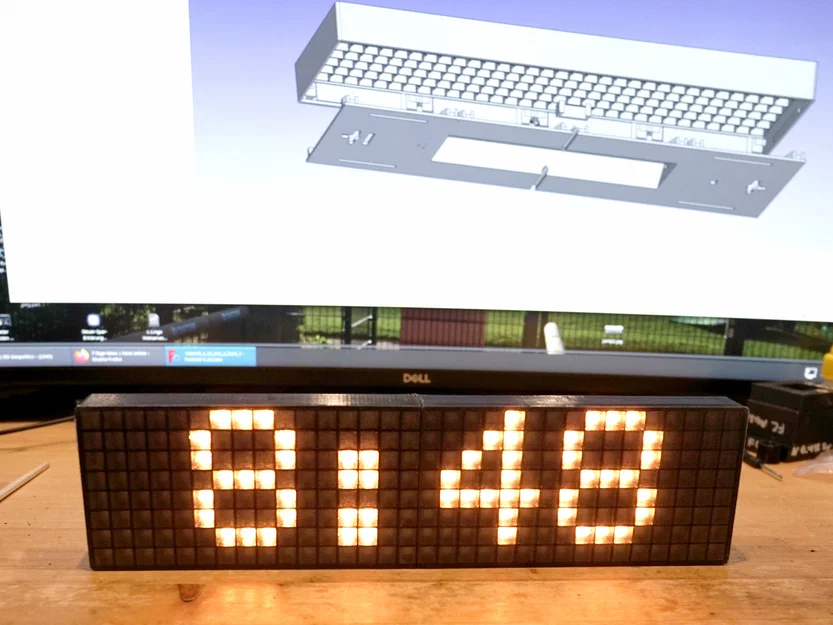 Khung LED Matrix 8x32 mở rộng kèm tấm khuếch tán (diffusor) - Image 3