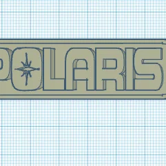 Móc khóa in 3D logo Polaris cực chất cho fan xe địa hình ATV