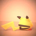 Kirby Modello Pikachiu – Mẫu in 3D Kirby hóa Pikachiu - Thumbnail 6