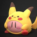 Kirby Modello Pikachiu – Mẫu in 3D Kirby hóa Pikachiu - Thumbnail 7