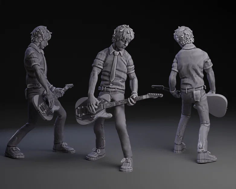 Mô hình 3D Billy Joe Armstrong - Biểu tượng Rock huyền thoại - Image 1