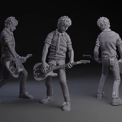 Mô hình 3D Billy Joe Armstrong - Biểu tượng Rock huyền thoại