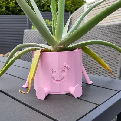 Cô Bé Chậu Cây Dễ Thương (Chậu Hoa)