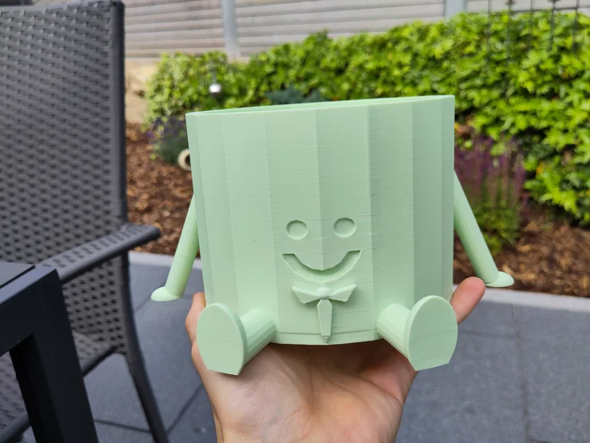 Chậu Cây Cậu Bé Dễ Thương (Flower pot) - Cute Planter Boy - Image 8