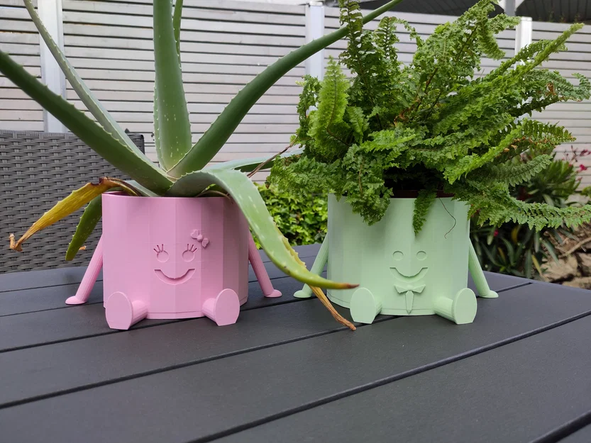 Chậu Cây Cậu Bé Dễ Thương (Flower pot) - Cute Planter Boy - Image 9