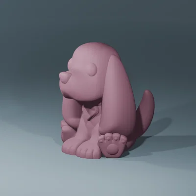 Mô hình 3D chó Cocker Spaniel dễ thương (Có hỗ trợ in đa màu)