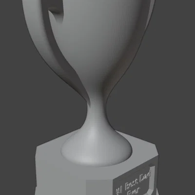 Mô hình in 3D Cúp vinh danh người cha tuyệt vời nhất