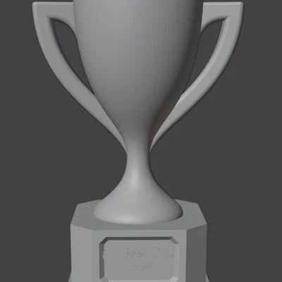 Mô hình in 3D Cúp vinh danh người cha tuyệt vời nhất