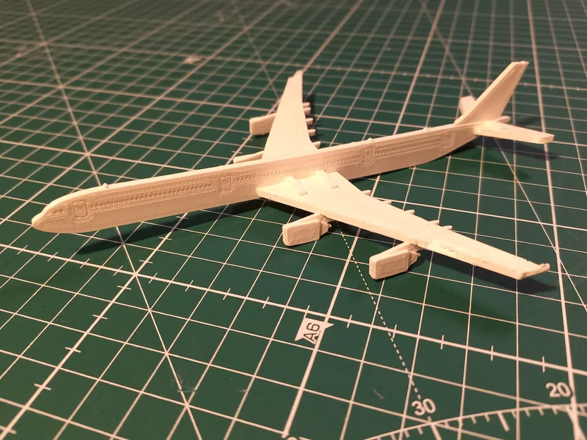 Airbus A340-600 Kit Card – Mô hình lắp ráp in 3D - Image 1