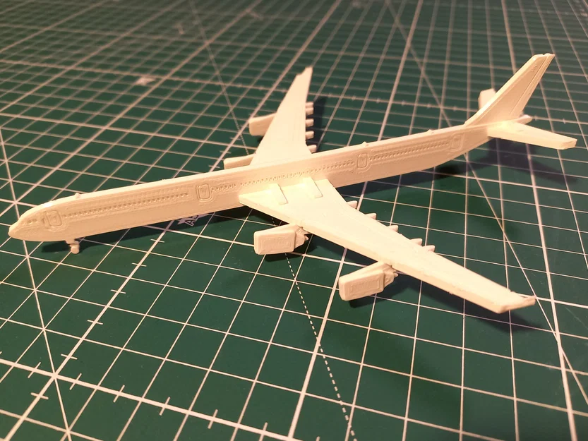 Airbus A340-600 Kit Card – Mô hình lắp ráp in 3D - Image 2
