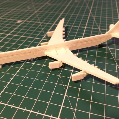 Airbus A340-600 Kit Card – Mô hình lắp ráp in 3D