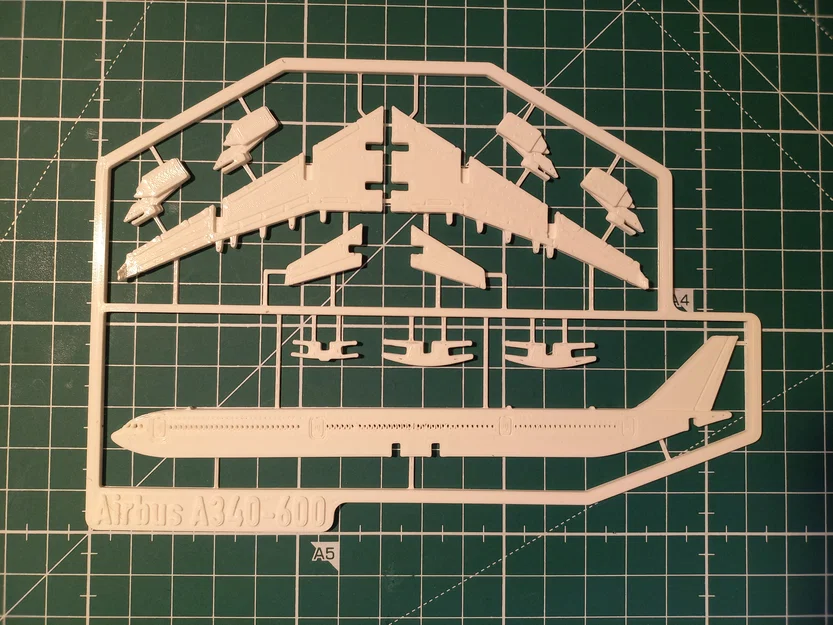 Airbus A340-600 Kit Card – Mô hình lắp ráp in 3D - Image 4