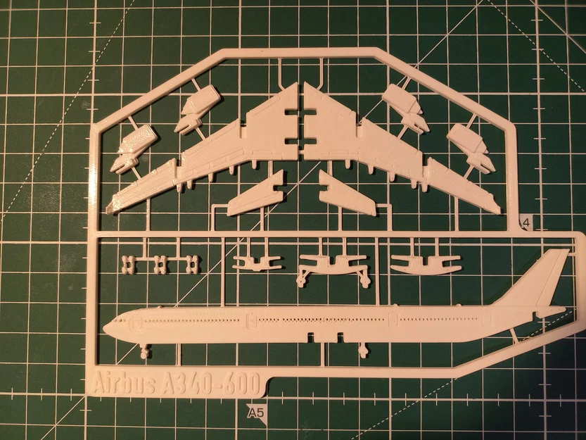 Airbus A340-600 Kit Card – Mô hình lắp ráp in 3D - Image 5