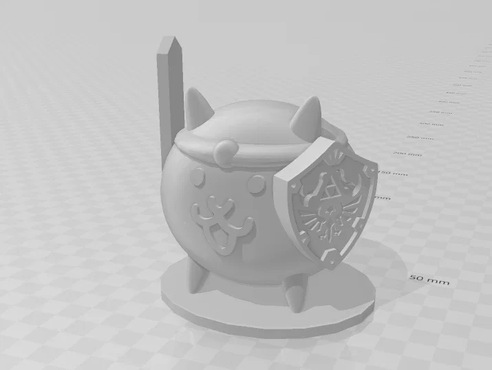Mô hình Brave Cat từ The Battle Cats - File in 3D chất lượng cao - Image 1