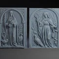Thánh Scholastica: Các mảng phù điêu (Bas-Relief Plaques) - Thumbnail 1