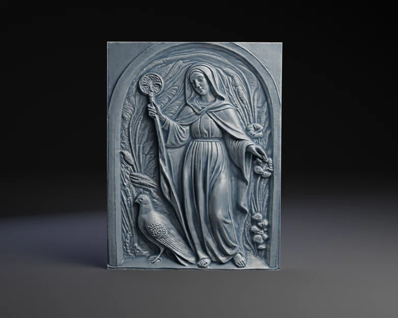 Thánh Scholastica: Các mảng phù điêu (Bas-Relief Plaques) - Image 2