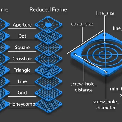Fan cover 120 mm – nhiều mẫu khác nhau