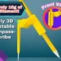 Compa & Dụng Cụ Vạch Dấu Đơn Giản | In 3D Toàn Bộ | Dưới 10g - Thumbnail 2