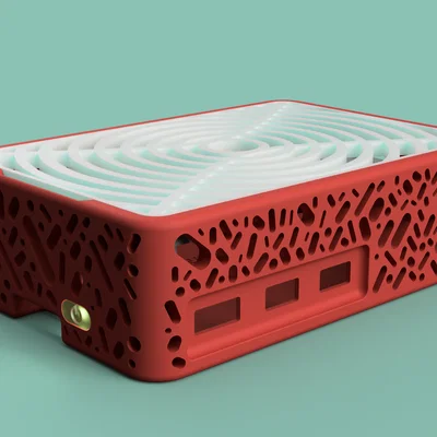 Case Raspberry Pi 5 hỗ trợ M.2 NVMe SSD HAT, top custom & nút nguồn (UPDATED v1.3)