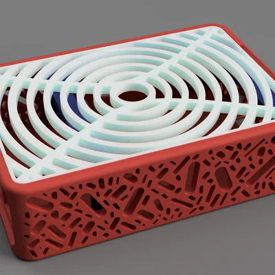 Case Raspberry Pi 5 hỗ trợ M.2 NVMe SSD HAT, top custom & nút nguồn (UPDATED v1.3)