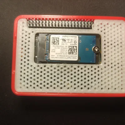 Case Raspberry Pi 5 hỗ trợ M.2 NVMe SSD HAT, top custom & nút nguồn (UPDATED v1.3)
