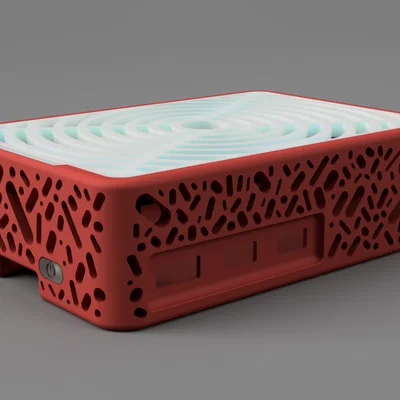 Case Raspberry Pi 5 hỗ trợ M.2 NVMe SSD HAT, top custom & nút nguồn (UPDATED v1.3)