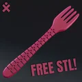 Mô hình nĩa uốn dẻo (Useless Fork) - File STL in 3D giải trí cực vui - Thumbnail 2