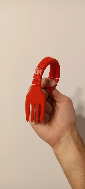 Mô hình nĩa uốn dẻo (Useless Fork) - File STL in 3D giải trí cực vui - Image 3