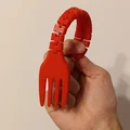 Mô hình nĩa uốn dẻo (Useless Fork) - File STL in 3D giải trí cực vui - Thumbnail 3