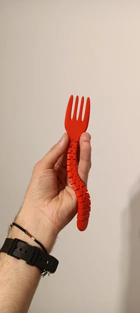 Mô hình nĩa uốn dẻo (Useless Fork) - File STL in 3D giải trí cực vui - Image 7