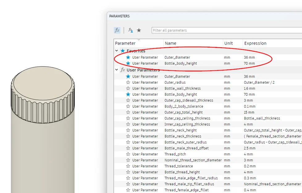 Hộp đựng bột (parametric) - Image 2