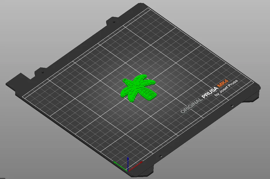 Móc khóa hình cây dừa (Palm Tree Keychain) - File in 3D xinh xắn - Image 2