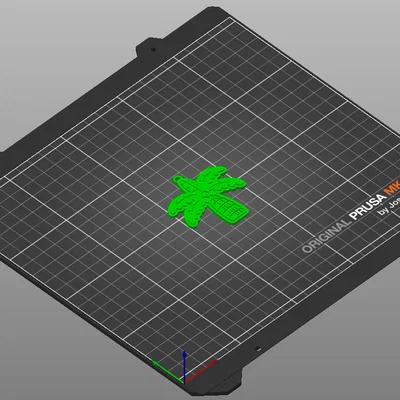 Móc khóa hình cây dừa (Palm Tree Keychain) - File in 3D xinh xắn