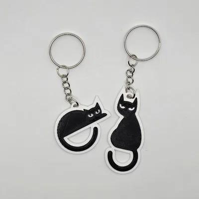 Móc khóa mèo dễ thương (Cat Keychain) - Mẫu in 3D xinh xắn