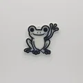Móc khóa chú ếch vẫy tay đáng yêu in 3D (Frog Waving Keychain) - Thumbnail 1