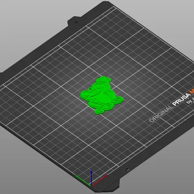 Móc khóa chú ếch vẫy tay đáng yêu in 3D (Frog Waving Keychain)