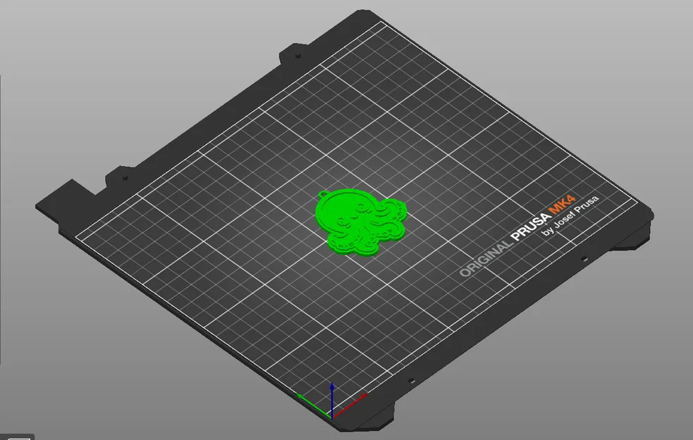 Móc khóa Bạch Tuộc dễ thương - Mẫu in 3D đơn giản, đẹp mắt - Image 2