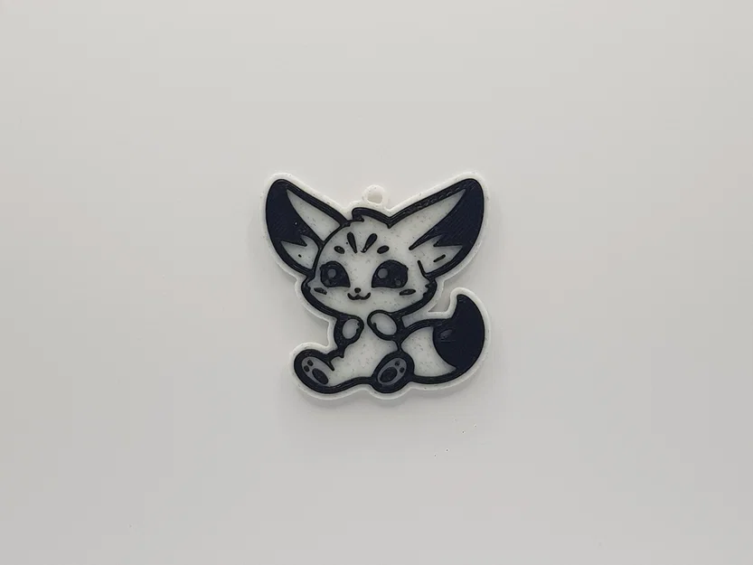Móc khóa hình cáo Fennec nhỏ xinh - Mẫu in 3D dễ thương - Image 1