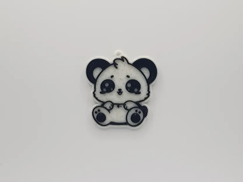 Móc khóa gấu trúc Baby Panda: Mẫu in 3D siêu dễ thương và đơn giản - Image 1