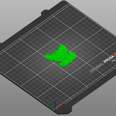 Móc khóa hình cáo Fennec nhỏ xinh - Mẫu in 3D dễ thương