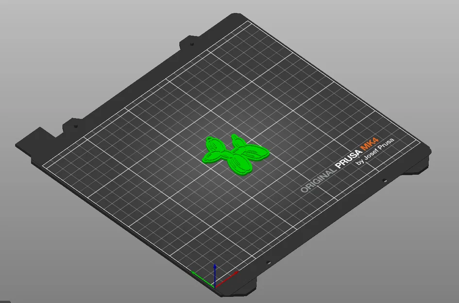 Móc khóa chú chó bóng bay 3D độc đáo dễ in - Image 2