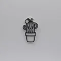 Móc khóa xương rồng dễ thương (Cute Cactus Keychain) in 3D đơn giản - Thumbnail 1