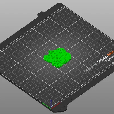 Móc khóa chú voi họa sĩ đáng yêu in 3D dễ dàng