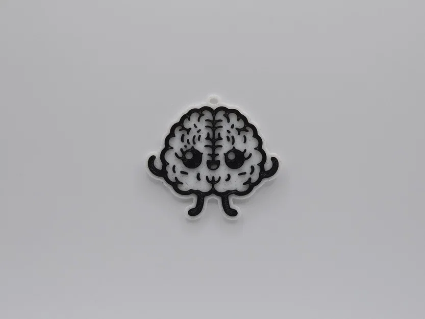 Móc khóa hình bộ não dễ thương in 3D (Cute Anatomical Brain Keychain) - Image 1