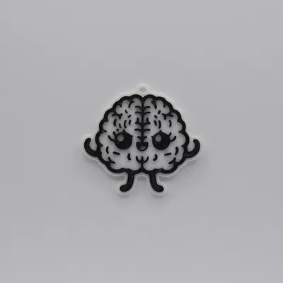 Móc khóa hình bộ não dễ thương in 3D (Cute Anatomical Brain Keychain)