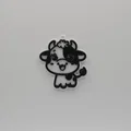 Móc khóa hình chú bò đáng yêu - Cute Cow Keychain in 3D - Thumbnail 1