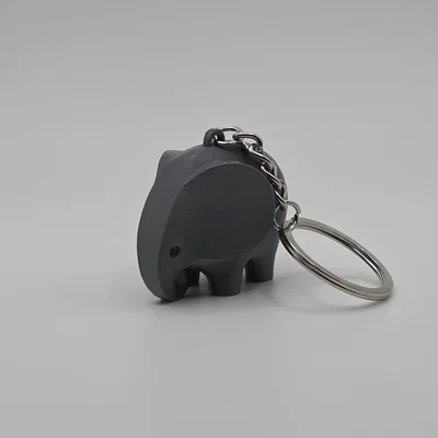 Móc khóa chú voi 3D đáng yêu - File in STL