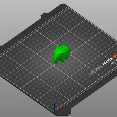 Móc khóa chú voi 3D đáng yêu - File in STL