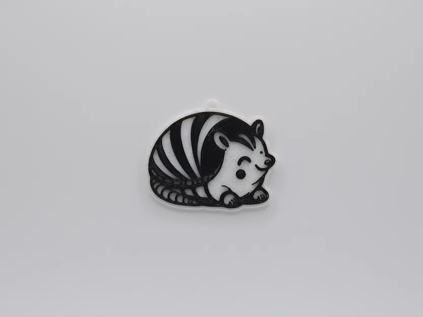 Móc khóa chú thú tatu (Armadillo) dễ thương in 3D - Image 1
